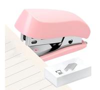 Mini agrafeuse avec - Capacité de 12 feuilles pour salles de classe, livret portable, outil de de papier pour bureau, école, salle de classe, studio, voyage en plein air, 5,1 cm