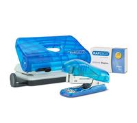 Mini agrafeuse de bureau et perforateur Rapesco - agrafes 24/6 et 26/6 - capacité 12 feuilles