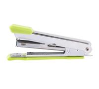 Mini agrafeuse en métal Durable, colorée à la mode, avec papeterie compacte et Portable, fournitures de bureau Agrafeur Bureau(Green)