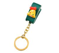 Mini agrafeuse multifonctionnelle, mignonne et portable, avec porte-clés, capacité de 10 feuilles, style dessin animé. Idéale comme cadeau de Noël ou pour l'école ou le bureau. (Cloches de Noël)