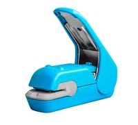 Mini Agrafeuse Portative Sans Agrafes,Gain De Temps,Sans Effort,Sans Aiguille,Papeterie De Bureau Créative Et Sûre Pour Étudiants - Type Bleu
