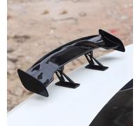 Mini aileron arrière de voiture - Plastique ABS Décoration pour s'adapter aux petits véhicules, aileron arrière compact avec pour une installation facile (noir)