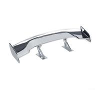 Mini aileron arrière de voiture pour petit modèle, décoration de voiture, montage en plastique ABS, compatible avec la plupart des modèles de véhicules, noir et argenté