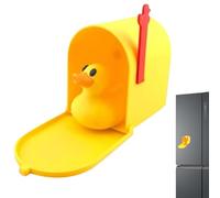 Mini Aimant De Boîte Aux Lettres en Forme De Canard De Croisière, Décoration Amusante De Boîte Aux Lettres en Forme De Canard Jaune avec Drapeau Amovible, Aimant De Courrier De Canards
