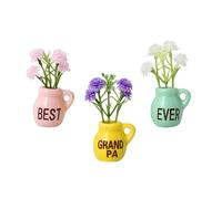 Mini aimants pour Vase de réfrigérateur, en céramique 3D Mignonne décoration d'intérieur - Petits aimants pour réfrigérateur, Tableau Blanc, Armoire, Salle de Classe, Ferme, Appartement, Bureau