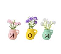 Mini aimants pour vase en céramique - Autocollants esthétiques - Vase à fleurs magnétique pour réfrigérateur - Pour tableau blanc, armoire, salle de classe, ferme, appartement, bureau, pendaison de