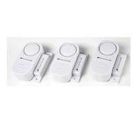 Mini-alarmes pour portes et fenêtres - VISORTECH - Lot de 3 - 110 dB - Montage facile - Dissuasion efficace
