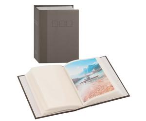 Mini album DEKNUDT pochettes sans mémo - 100 pages blanches - 100 photos - Couverture Grise 12,5x16,5cm