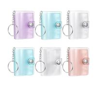 Mini Album Photo | 6 Pièces Vintage Portable Collectionnable - Mini Album Scrapbook Porte-Clés,Pour Fans Collectionneurs Anniversaire Mariage Saint-Valentin Exposition Conservation De