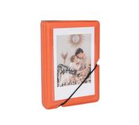 Mini album photo avec 28 pochettes pour Fujifilm Instax Mini 12 11 99 90 40 9 8 7 EVO LiPlay 5 x 7,6 cm, album pour photos de 54 x 86 mm (1, orange)