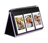 Mini album photo de bureau 96 pochettes pour appareil photo instantané Fujifilm Instax Mini 12/11/9/40/EVO, compatible avec Polaroid Z2300/PIC-300P/Z2300/ Snap Film (violet)