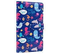 Mini album photo livre pour films de 5 x 8 cm - 96 poches Kpop Porte-cartes photo Reliure pour appareil photo instantané Fujifilm Instax Mini pour photos Polaroid Hi-Print (mer)