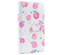 Mini album photo livre pour films de 5 x 8 cm - 96 poches Kpop Porte-cartes photo Reliure pour appareil photo instantané Fujifilm Instax Mini pour images Polaroid Hi-Print (pêche)