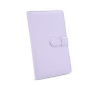 Mini Album Photo pour Film 3 Pouces, Album 108 Pochettes pour Fuji Film Instax Mini 12 11, Classeur Photo en Cuir PU avec Serrure (Violet)
