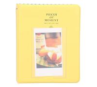 Mini Album Photo pour Fujifilm Instax Mini 9 - Stockez et Organisez 64 Photos (Jaune Pamplemousse)