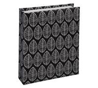 Hama Mini-album LA FLEUR – 40 pages blanches, 40 photos – Couverture noire 13×16,5 cm