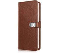 Mini Albums Photo Pour Fujifilm Instax Square - 64 Pochettes (Attache Instantanée) Pour Instax Square Sq6 Sq10 Sq20 Instant Camera/Sp-3 Mobile Printer 3,4 X 2,8 Pouces Film, Marron