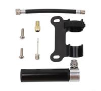 Mini alliage d'aluminium Air - 120 psi maniable Mini pour vélo de route, VTT, ballons de sport (basket-ball, volley-ball, football) - Compact 9,5 cm Design 91 g (Noir)