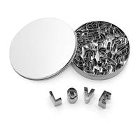 Mini Alphabet Cookie Cutter Set 26 Pièces En Acier Inoxydable Petit Moule Outils pour Fondant Biscuit Gâteau Fruits Légumes