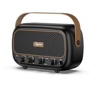Mini ampli Guitare 5W*2, Portable Rechargeable, Clean/Overdrive, Bluetooth 5.0 & entrée AUX, 7 h d’autonomie, Sortie Casque, idéal pour Pratique, Jam et Petits Concerts