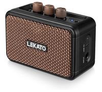 Mini ampli guitare LEKATO 5W rechargeable - Bluetooth 5.0, Clean/Overdrive, portable