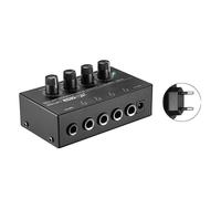 Mini amplificateur de casque Audio stéréo à 4 canaux HA400, avec adaptateur d'alimentation, prise US/UK/EU/AU