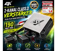 ESX Amplificateur numérique QS-TWO QUANTUM 2 canaux Classe D Nano 380 W puissance max