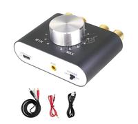 Mini amplificateur numérique X24 Max 100W, Bluetooth 5.0, TPA3116, HiFi, 2. canaux, stéréo, for maison et voiture(Grey No Power)