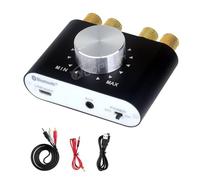 Mini amplificateur numérique X24 Max 100W, Bluetooth 5.0, TPA3116, HiFi, 2. canaux, stéréo, for maison et voiture(Black No Power)