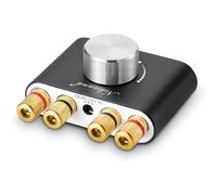 Mini amplificateur stéréo Hi-Fi Bluetooth, amplificateur numérique 2.0 canaux, 50 W x 2, avec entrées AUX/USB/Bluetooth, récepteur audio sans fil