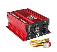 Mini Amplifier Audio, 2 Channel Speaker Amplifier & Stereo Audio Amp with Bass Boost Control, Compact Mini Amp for Enhanced Sound System, Powerful Output for Cars, Trucks, SUVs, Auto