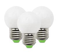 Mini Ampoules G45 E27 3W = 25W - 30W Équivalent AC 220V-240V - Blanc froid mat 6000K - Ampoule 360 ° E27 pour salle à manger, lampe de table/liseuse - Intensité non variable（3 pièces）