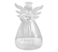 Mini Angel Planter - Vase en Verre Transparent Élégant, Ornement D’Ange, Petit Pot De Terrarium Floral | Conteneur De À Fleurs Décoratives De Longue Durée, pour Le Jardin, Le Mariage,