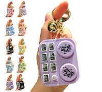 Mini Animal DJ Keychain, DJ Accessories Music Keychain, Mini DJ Table Keychain, Music Mini Disc Player Keychain, DJ Gifts That Can Produce Sound for Women Men Music Lover (#9)