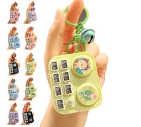 Mini Animal DJ Keychain, DJ Accessories Music Keychain, Mini DJ Table Keychain, Music Mini Disc Player Keychain, DJ Gifts That Can Produce Sound for Women Men Music Lover (#7)