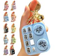 Mini Animal DJ Keychain, DJ Accessories Music Keychain, Mini DJ Table Keychain, Music Mini Disc Player Keychain, DJ Gifts That Can Produce Sound for Women Men Music Lover (#2)