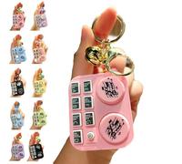 Mini Animal DJ Keychain, DJ Accessories Music Keychain, Mini DJ Table Keychain, Music Mini Disc Player Keychain, DJ Gifts That Can Produce Sound for Women Men Music Lover (#1)