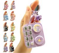 Mini Animal DJ Keychain, DJ Accessories Music Keychain, Mini DJ Table Keychain, Music Mini Disc Player Keychain, DJ Gifts That Can Produce Sound for Women Men Music Lover (#5)