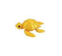 Mini Animaux Imprimés en 3D Objets Imprimés en 3D Tortue de Mer 8cm / 3,1in pour Décoration de Bureau à Domicile Cadeaux Fantaisie Surprise Aménagement d’Aquarium-Silk Gold