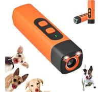 Mini anti aboiement chien ultrason puissant,sifflet ultrason chien, dispositif anti-aboiement 2 en 1 avec écran HD et lampe de poche LED,anti aboiement ultrason exterieur chien grande distance.