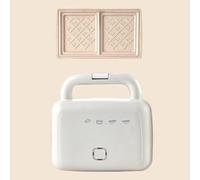 Mini appareil à sandwich, revêtement antiadhésif en céramique, voyant lumineux, appareil à gaufres pour le petit-déjeuner, convient pour le pain perdu, les œufs et les desserts.
