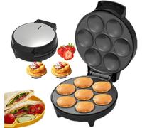 Mini-appareil À Tartes Et Quiches Électrique, Appareil À Cupcakes, Chauffage Double Face, Avec Lampe LED Et Pieds Antidérapants, Antiadhésif, For Pâtisserie, Snacks Et Desserts