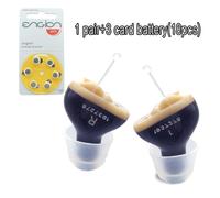 Mini appareil auditif Invisible Q10 pour personnes âgées, batterie 10a, amplificateur d'audition bleu pour oreilles gauche et droite