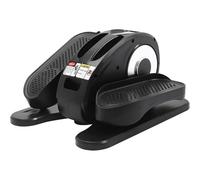 Mini Appareil elliptique de Bureau, pédalier électrique avec écran LCD, pédales antidérapantes et télécommande, 5 Vitesses réglables pour l'entraînement des Jambes et des Bras des Seniors.