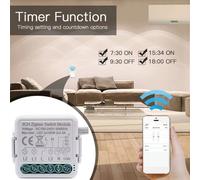 MINI appareil intelligent Zigbee on off, 3 voies, double commande, interrupteur dissimulé, modification de la télécommande sans fil pour Alexa Google Home