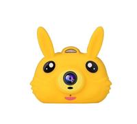 Mini appareil photo numérique 8MP 2,0 pouces IPS Display batterie rechargeable intégrée étanche avec carte mémoire 8 Go appareils photo pour enfants, jaune