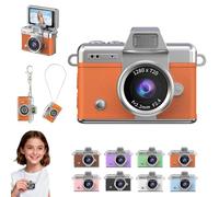Mini Appareil Photo numérique avec écran LCD de 1,47 Pouce, Enregistrement vidéo 1080p, écran Rabattable, stabilisation d'image et éclairage intégré. Porte-clés Offert pour Les Voyages et Les Vlogs