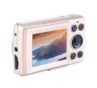 Mini Appareil Photo numérique, caméscope numérique Zoom 16X 4X HD, caméra vidéo 720P 30FPS Haute définition pour Adultes/Personnes âgées/Enfants(Or)