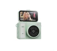 Mini appareil photo numérique CCD à écran rabattable 1080p rétro pour enfants, étudiants, voyage, format de poche, vert (vert)