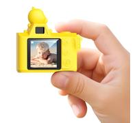 Mini Appareil Photo Numérique Enfants - Maxmango 1,3" 1080P Mini Appareil Photo avec Carte SD 64 Go, Jouet Mignon Facile à Utiliser, Cadeau pour Enfant Garçons Filles de 3, 4, 5, 6, 7, 8, 9, 10(Jaune